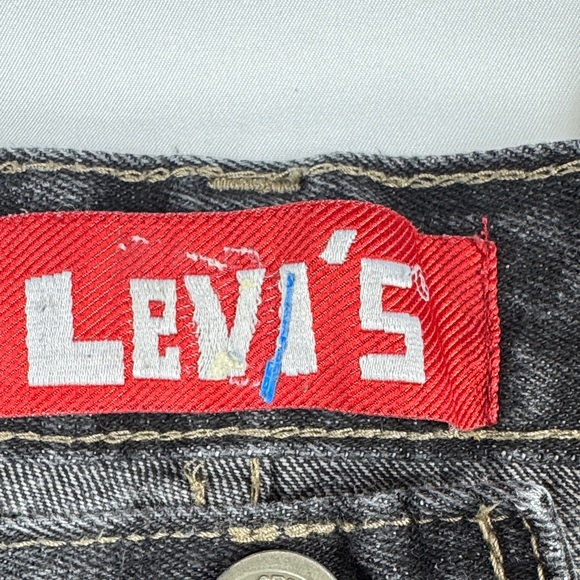 Boy’s Levi's 514 Vintage Red Label Charcoal Black Straight Leg Jeans - Picture 5 of 7